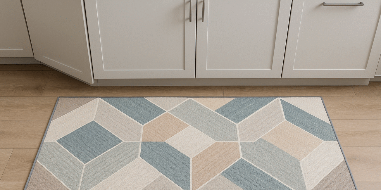 tapis de cuisine gris