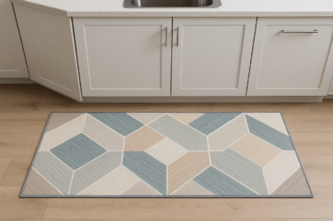 tapis de cuisine gris